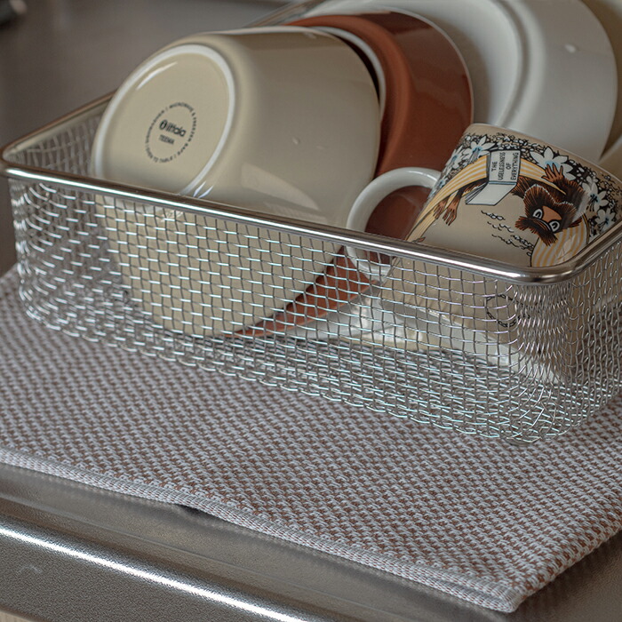 【プロキッチン別注】フコカ　キッチンクロス　モカムース　大判サイズ　46×70cm　/　Fucoca.