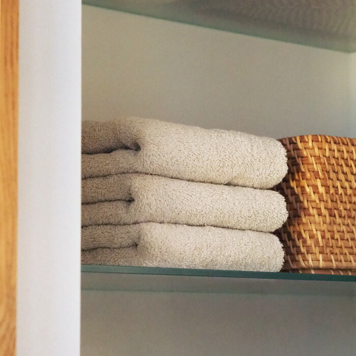 ココチエナ　カラユイ　フェイスタオル　ベージュ　34×80cm　/　cocochiena