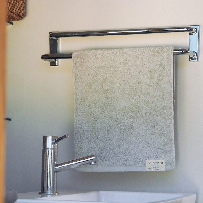 ココチエナ　カラユイ　フェイスタオル　グレー　34×80cm　/　cocochiena