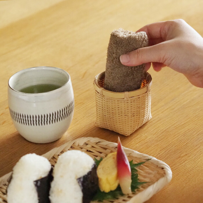 洗濯脱水するだけですぐ乾くおしぼりタオル ブラウン