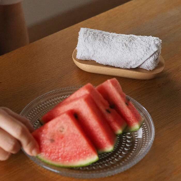 洗濯脱水するだけですぐ乾くおしぼりタオル グレー