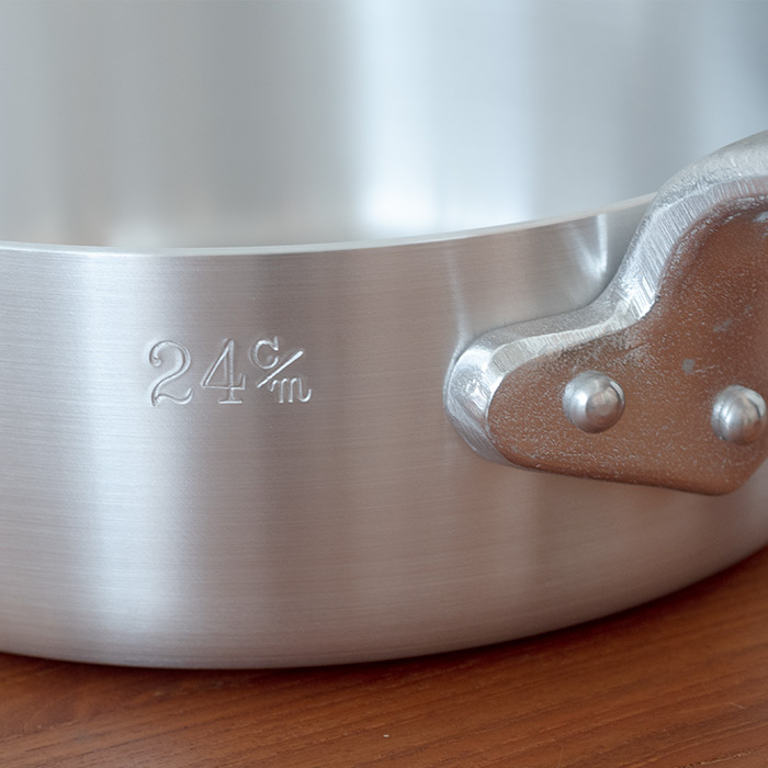 中尾アルミ製作所　アルミソテーパン　24cm  【25WS】【sp】