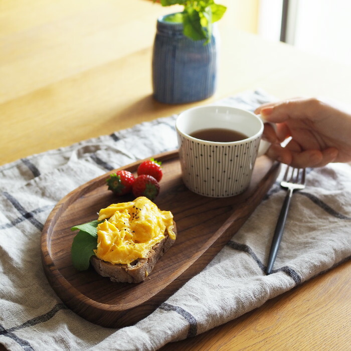 日曜雑貨　トライアングルトレー　Ｍ　チーク　/　SUNDAY SUPPLIES