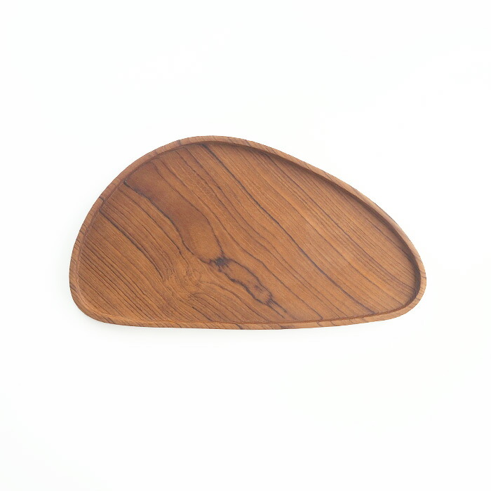 日曜雑貨　トライアングルトレー　Ｌ　チーク　/　SUNDAY SUPPLIES