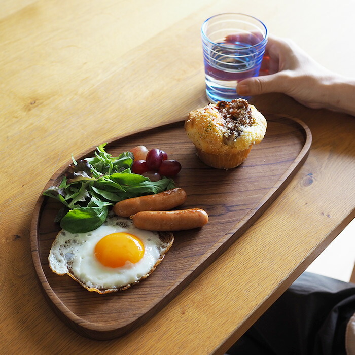 日曜雑貨　トライアングルトレー　Ｌ　チーク　/　SUNDAY SUPPLIES