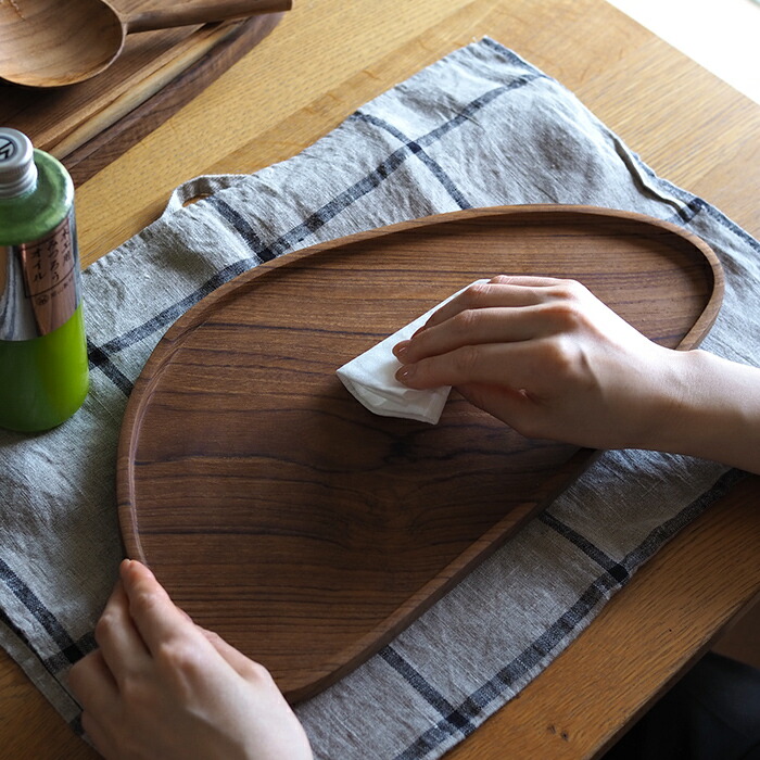 日曜雑貨　トライアングルトレー　Ｌ　チーク　/　SUNDAY SUPPLIES