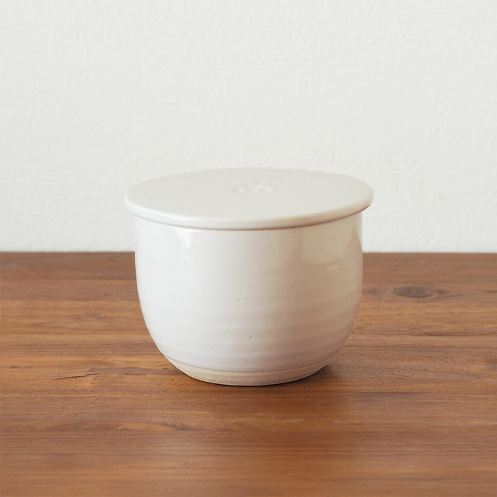 かもしか道具店　陶の飯びつ　ふつう　白