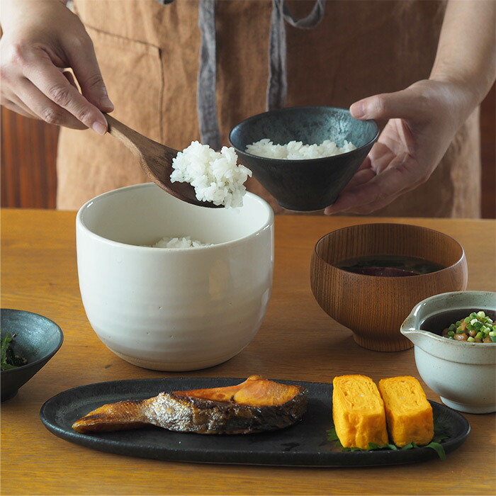 かもしか道具店　陶の飯びつ　ふつう　白