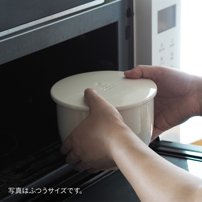 かもしか道具店　陶の飯びつ　こぶり　白