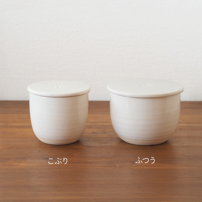 かもしか道具店　陶の飯びつ　こぶり　白