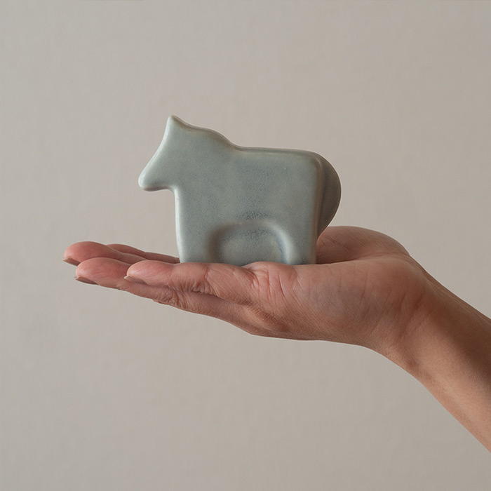 かもしか道具店　馬　ブルーグレー