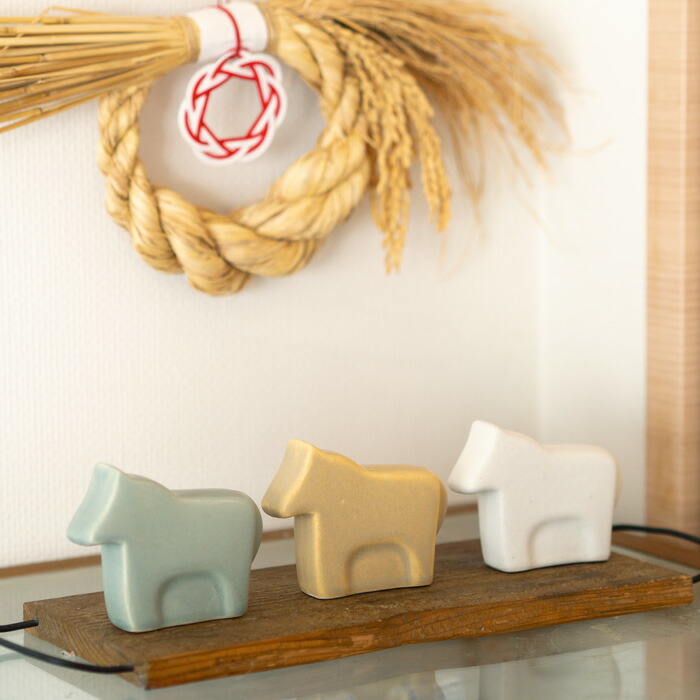 かもしか道具店　馬　ブルーグレー