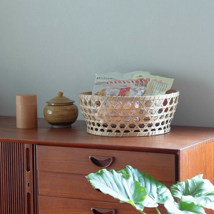 ピープルツリー　竹の手編みバスケット　/　People　Tree