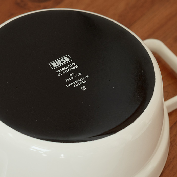 リース　アロマポット　キャセロール　20cm　ピュアホワイト　/　RIESS