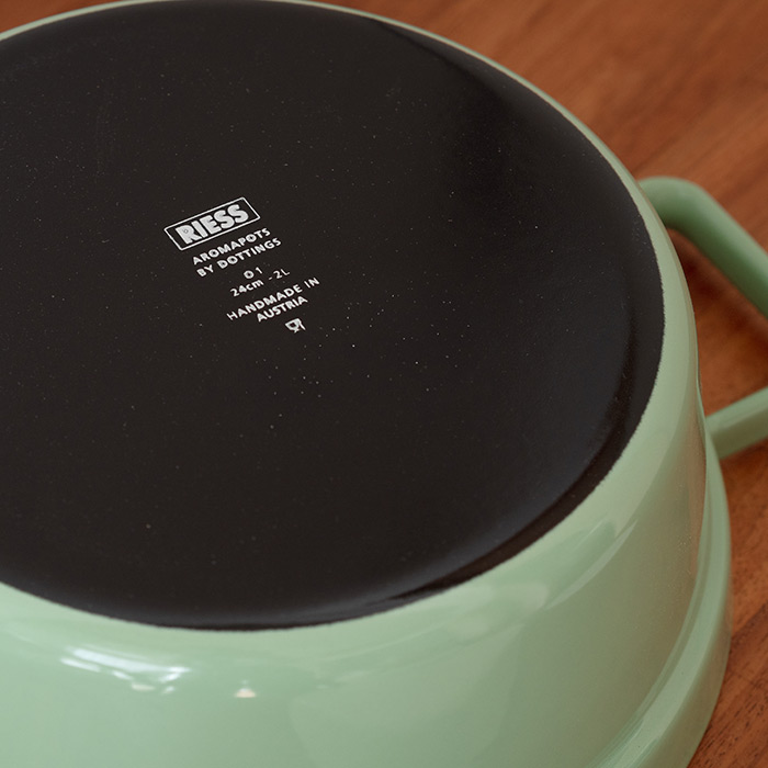 リース　アロマポット　キャセロール　24cm　スロウグリーン　/　RIESS