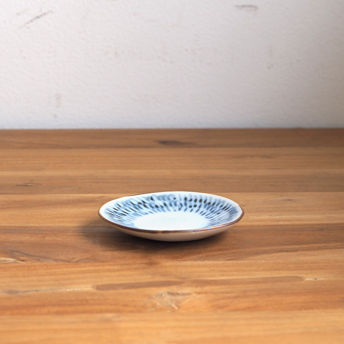 副千製陶所　みじん唐草　丸豆皿