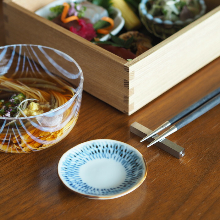 副千製陶所　みじん唐草　丸豆皿