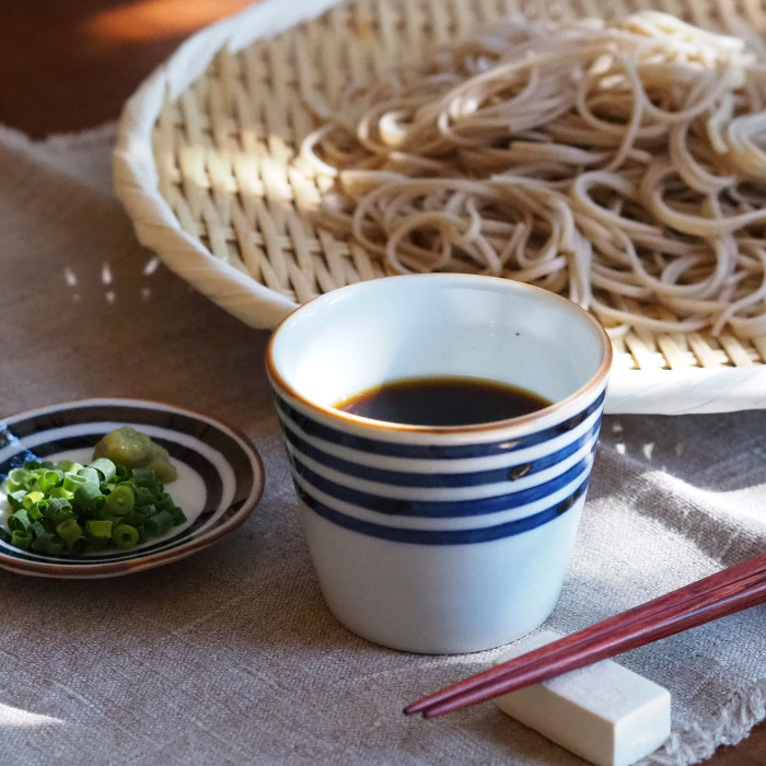 副千製陶所 濃線紋 そば猪口