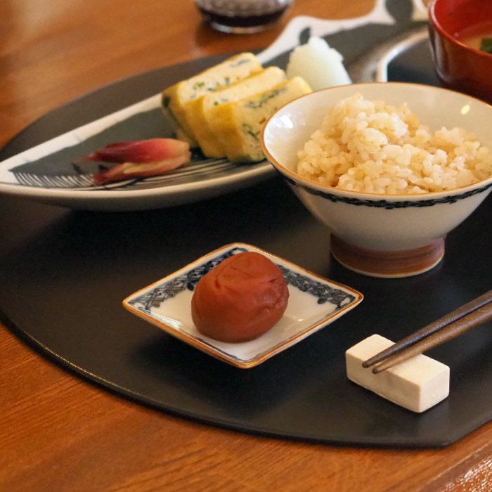 副千製陶所　渕地紋　角豆皿