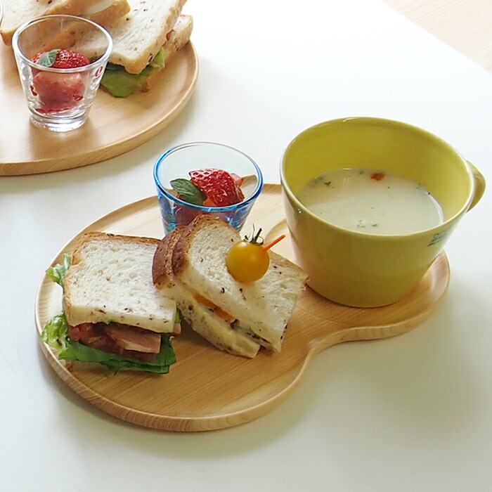 【プロキッチンオリジナル】木のビーンズプレート　四万十ひのき　25×17cm　/　PROKITCHEN