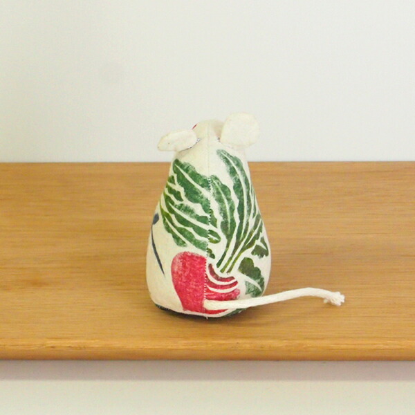 【1月より値上げ】真工藝　木版手染めぬいぐるみ　干支シリーズ・親　子　ねずみ