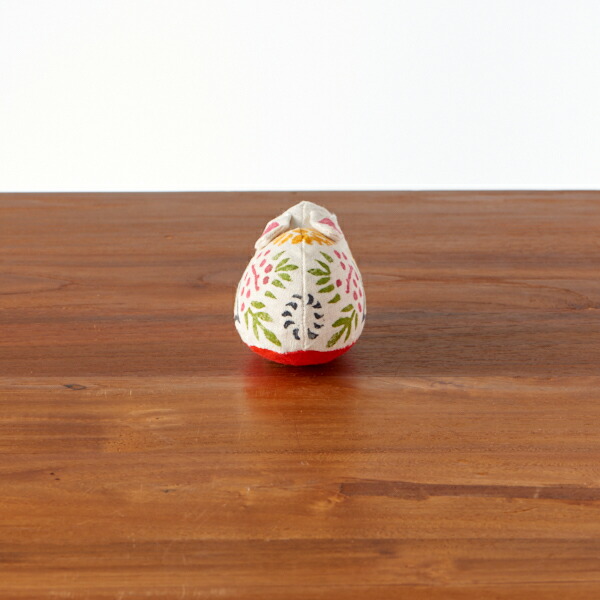 【1月より値上げ】真工藝　木版手染めぬいぐるみ　干支シリーズ・仔　卯　うさぎ