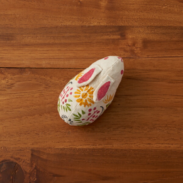 【1月より値上げ】真工藝　木版手染めぬいぐるみ　干支シリーズ・仔　卯　うさぎ