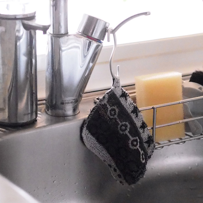 【いろはに千鳥でご紹介！】スコイ　スクラブ　2枚セット　天然コットンたわし　モノカラー　/　Skoy