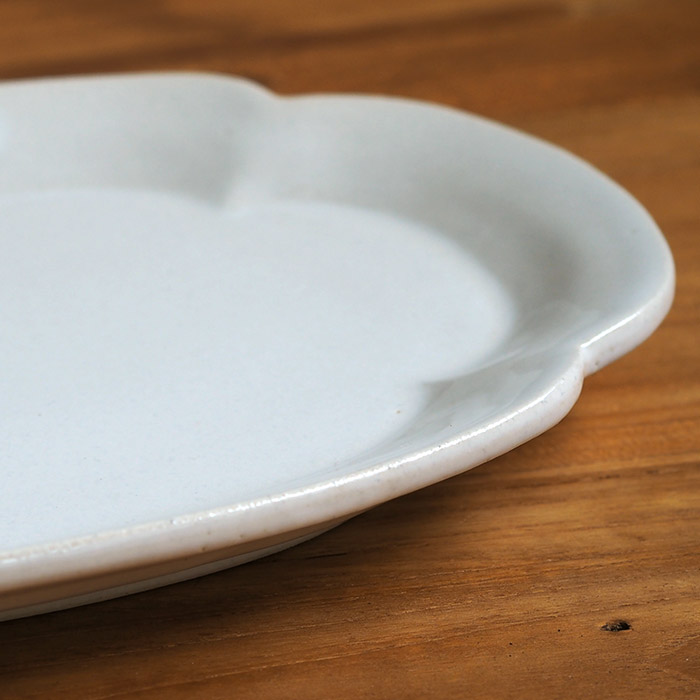 スタジオエム　リアン　焼物皿　白　/　STUDIO　M'　lien