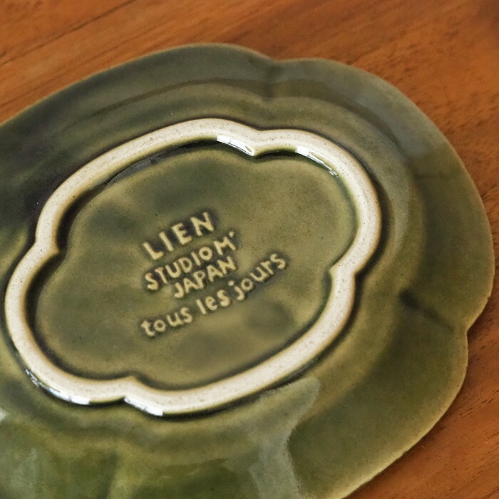 スタジオエム　リアン　焼物皿　織部　/　STUDIO　M'　lien