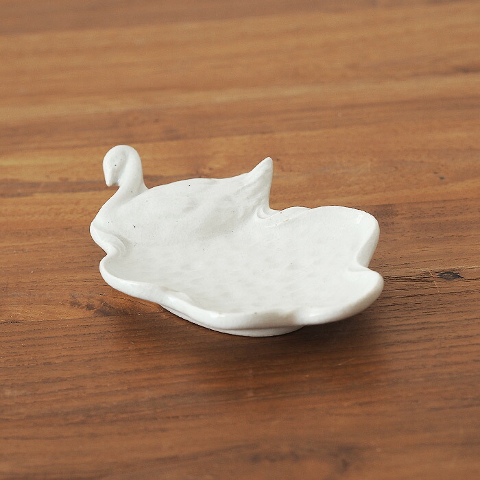 スタジオエム　スワン小皿　ブラン　/　STUDIO M