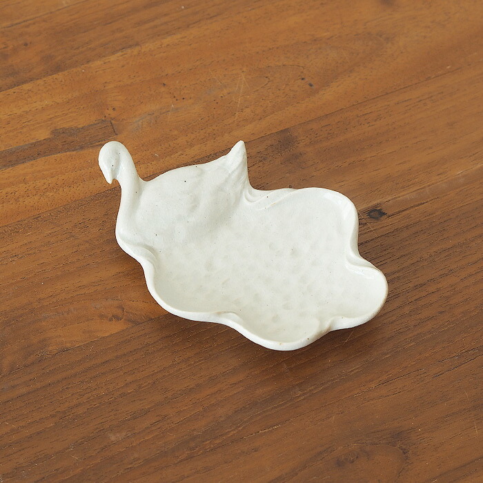 スタジオエム　スワン小皿　ブラン　/　STUDIO M