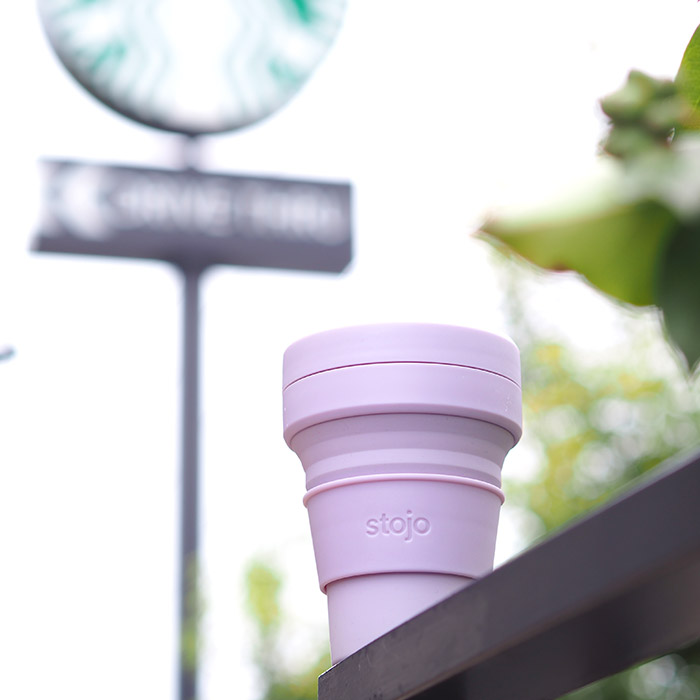 ストージョ　ポケットカップ　355ml　ライラック　/　stojo　※