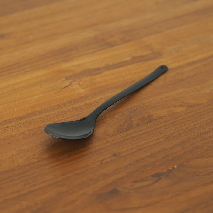 高桑金属　豆腐スプーン　TofuSpoon　maru　kuro　