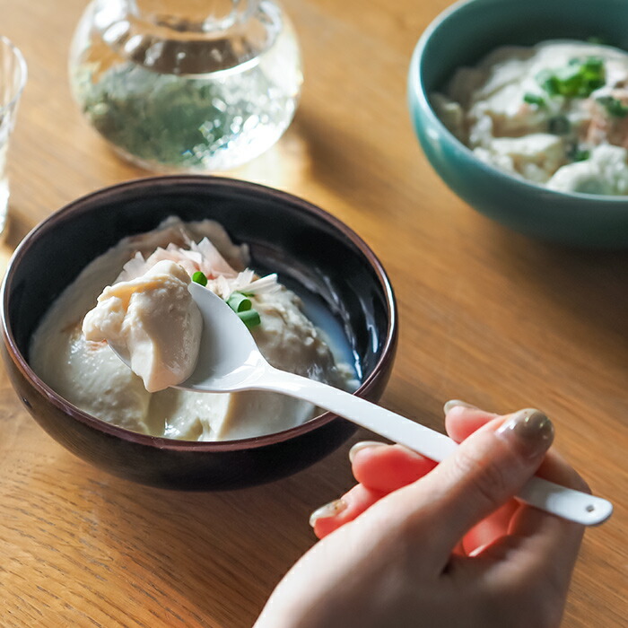 高桑金属　豆腐スプーン　TofuSpoon　maru　shiro