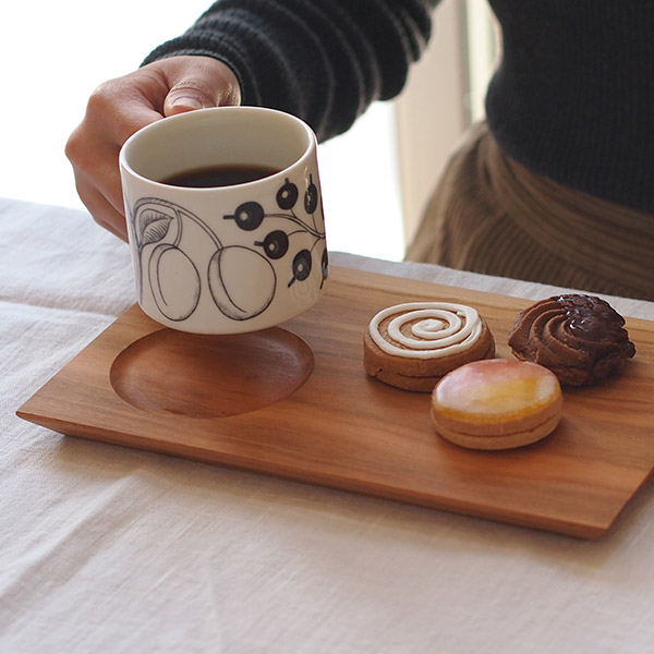 【プロキッチンオリジナル】木のカフェトレイ 桜 24×15cm / PROKITCHEN