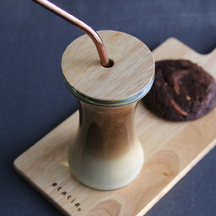 ウェック　木のふた　S　穴開き　/　WECK　