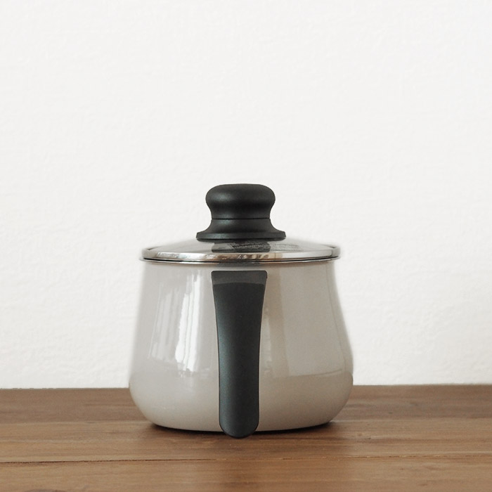 ヴェーエムエフ　フュージョンテック　ミネラル　マルチポット　14cm　蓋付　ミルキークォーツ 　/　WMF