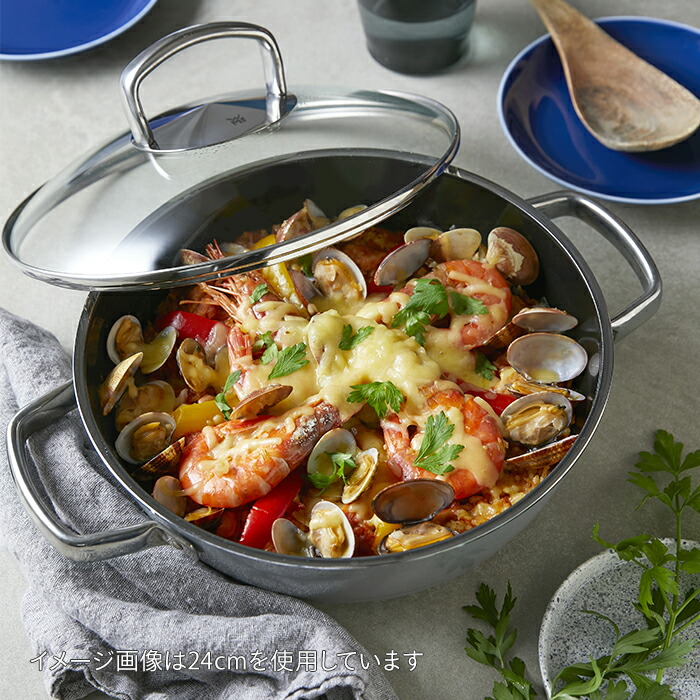 ■【ホリデー特別企画】ヴェーエムエフ　フュージョンテック　ミネラル　ロースター　28cm　プラチナム　/　WMF【25WS】【sp】