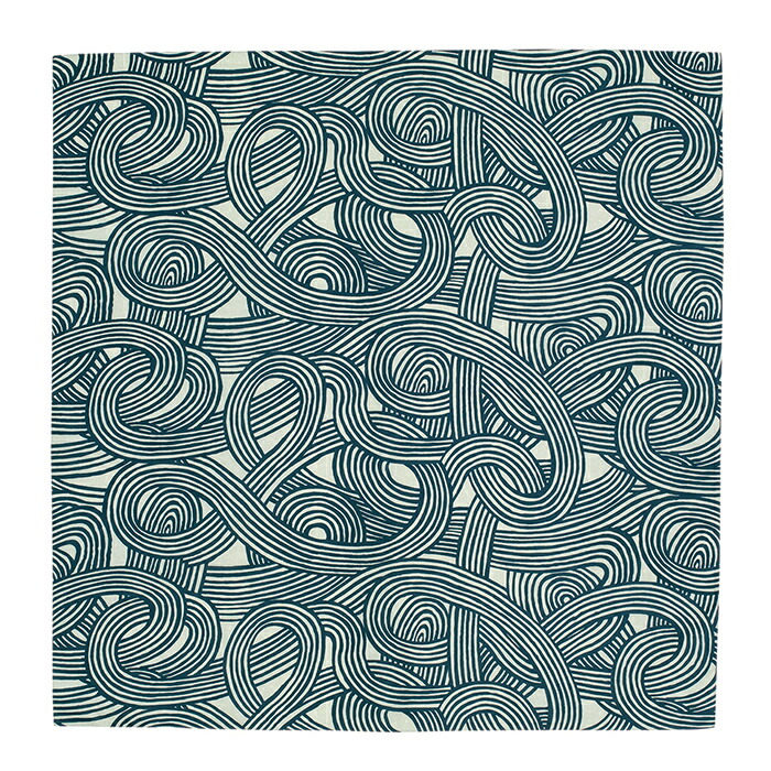 むす美　風呂敷　アクアドロップリサイクル　伊砂文様　結　100cm　ライトカーキ