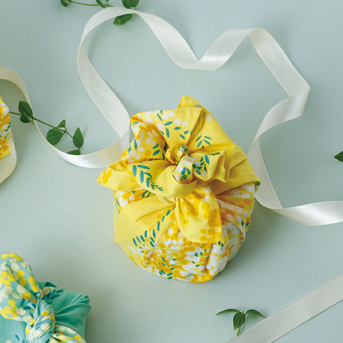 むす美　風呂敷　こはれ　ミモザ　45cm　イエロー