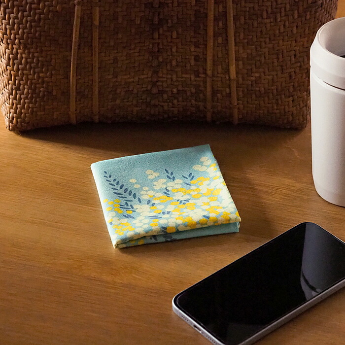 むす美　風呂敷　こはれ　ミモザ　45cm　ミント