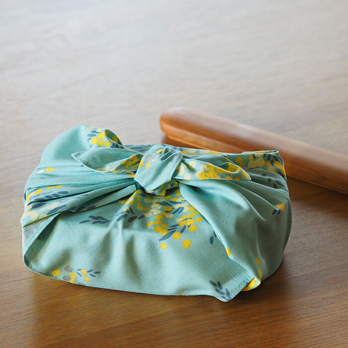 むす美　風呂敷　こはれ　ミモザ　45cm　ミント