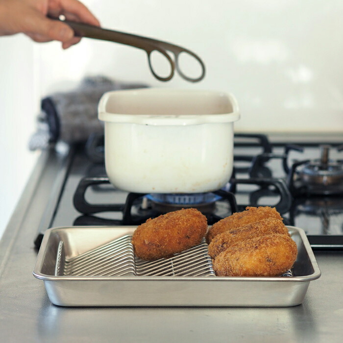 ■ヨシカワ　油切り名人　波型バットアミ＆角バット　21取セット