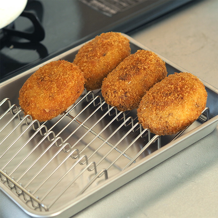 ヨシカワ　油切り名人　波型バットアミ　21取り